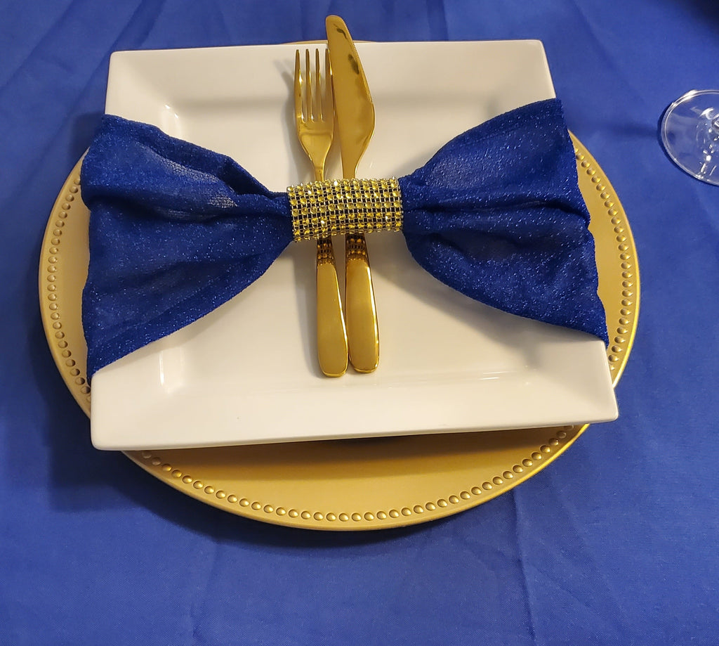 Rhinestone Napkin Holder Set of 12