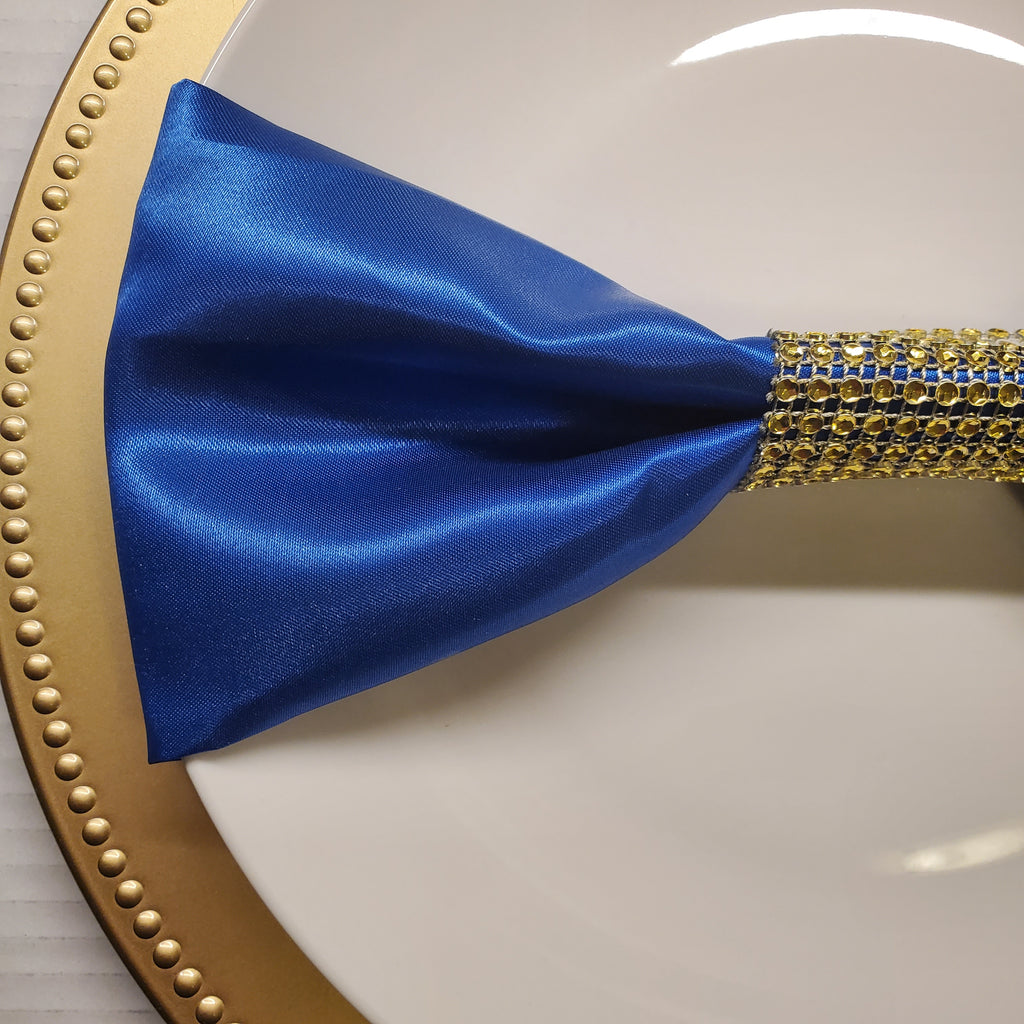 20"×20" Royal Blue Satin Napkin