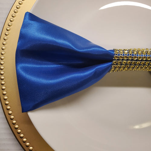20"×20" Royal Blue Satin Napkin