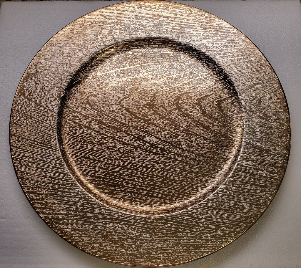 Wooden Grain Plate Charger