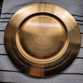Bronze Gold Plate Charger