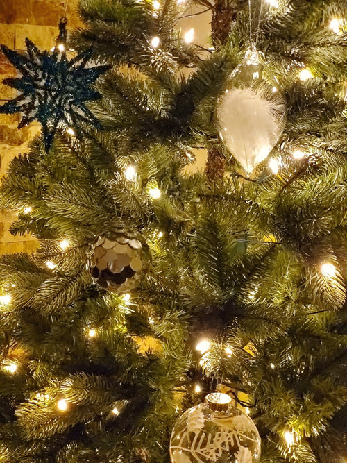 Pre-lit LED Christmas tree with warm white lights