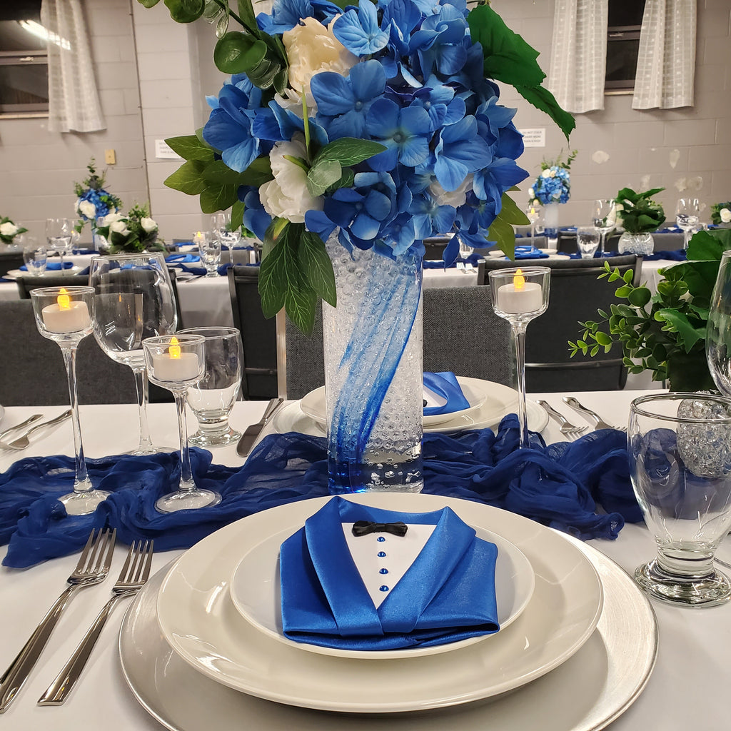 Blue hydrangea flower bouquet