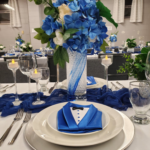 Blue hydrangea flower bouquet