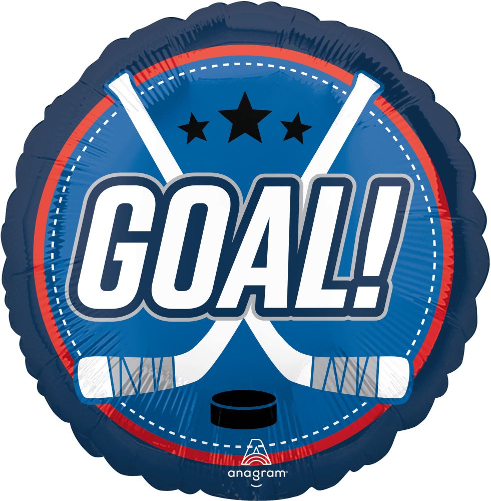 Image of hockey foil balloon 