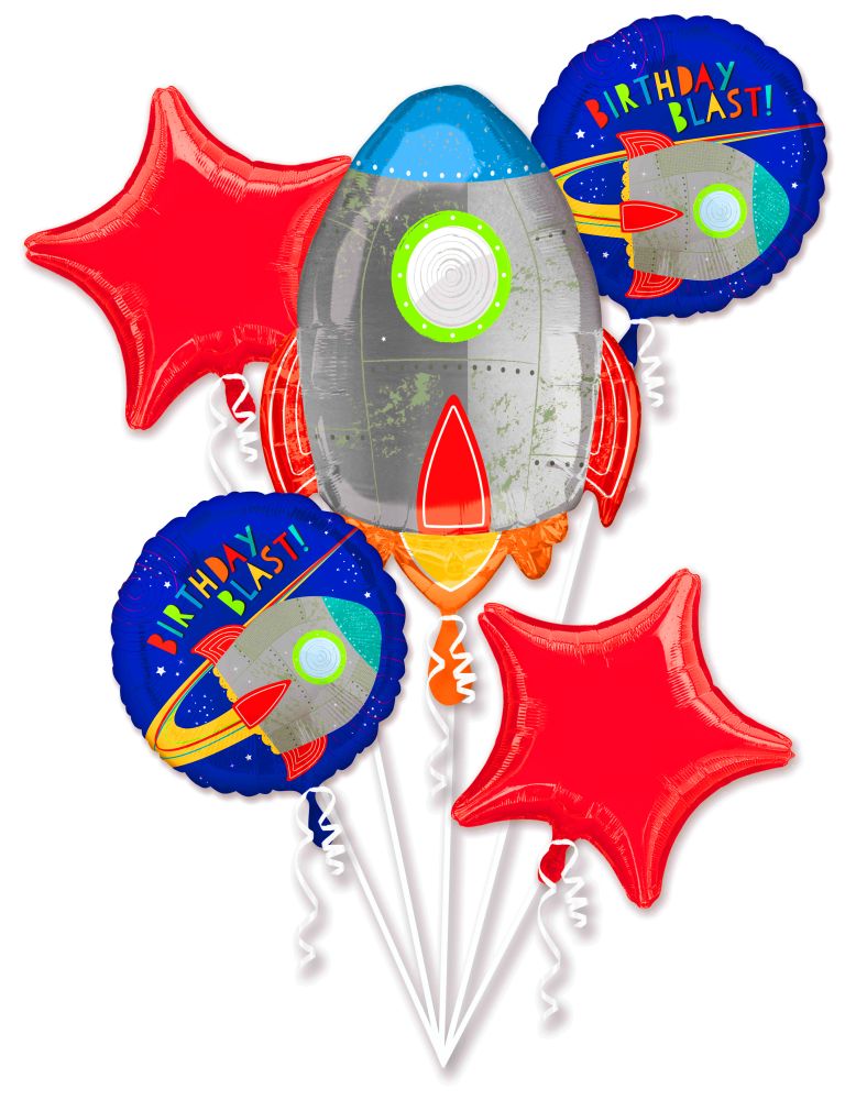 Space theme balloon bouquet