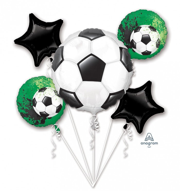 Soccer balloon bouquet