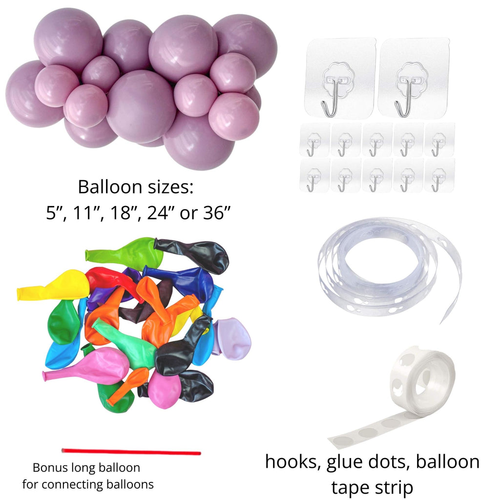 DIY balloon garland kit with 230 latex balloons