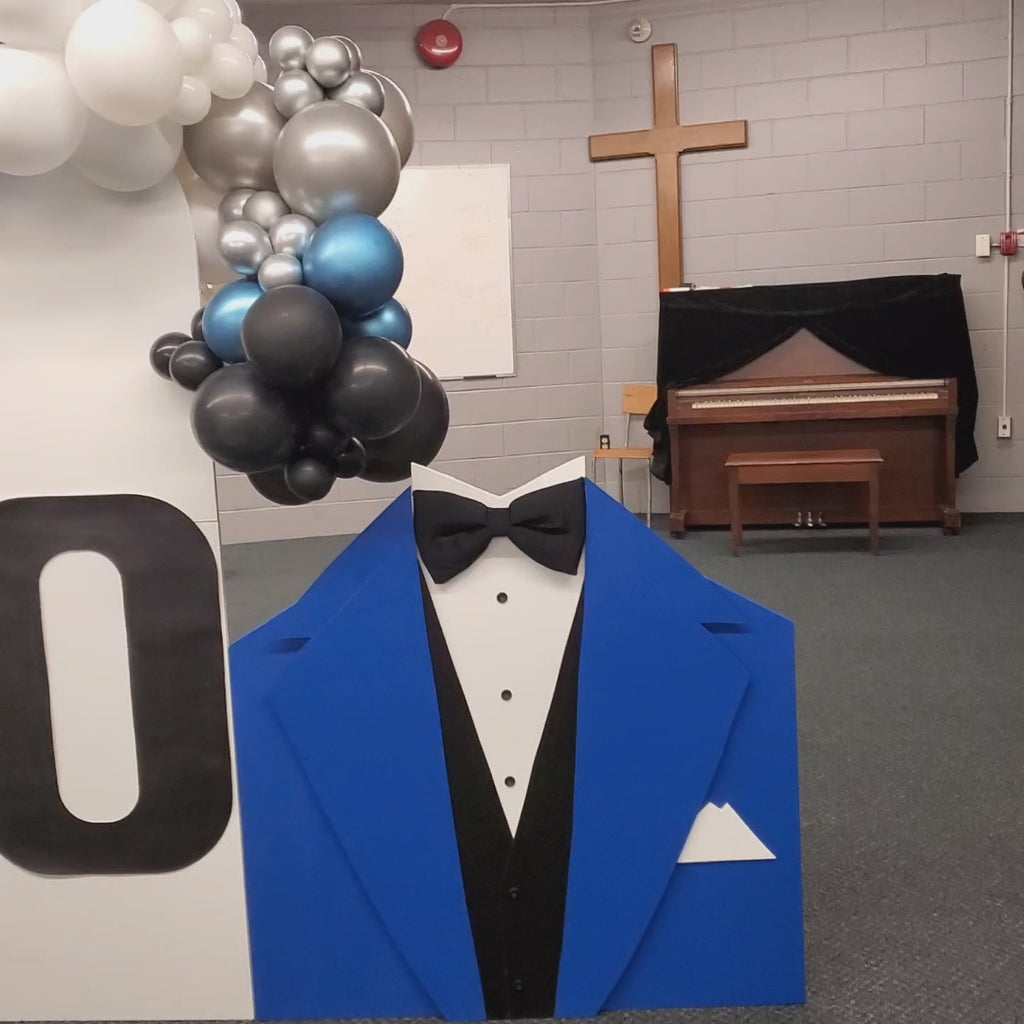 Customized Tuxedo Backdrop Rental for Events
