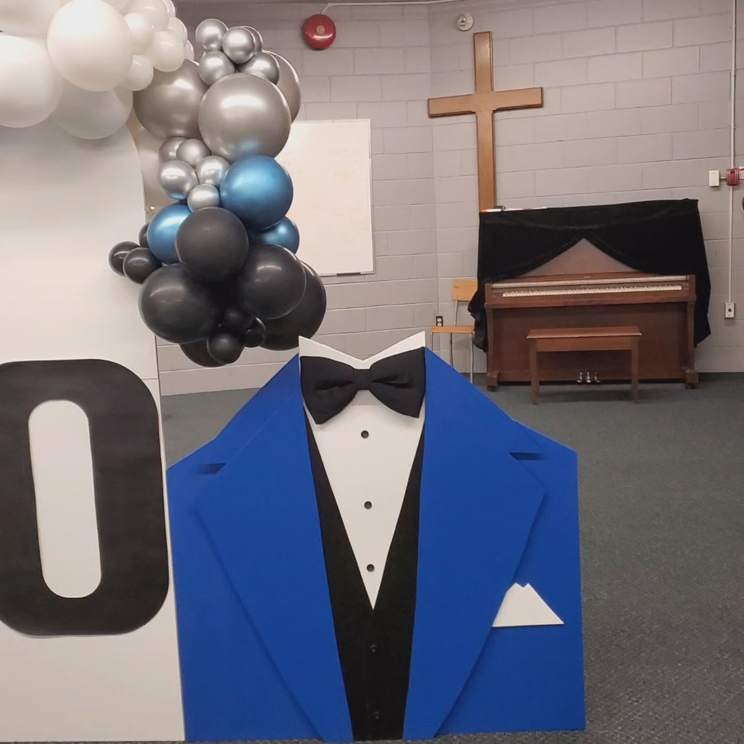 Customized Tuxedo Backdrop Rental for Events