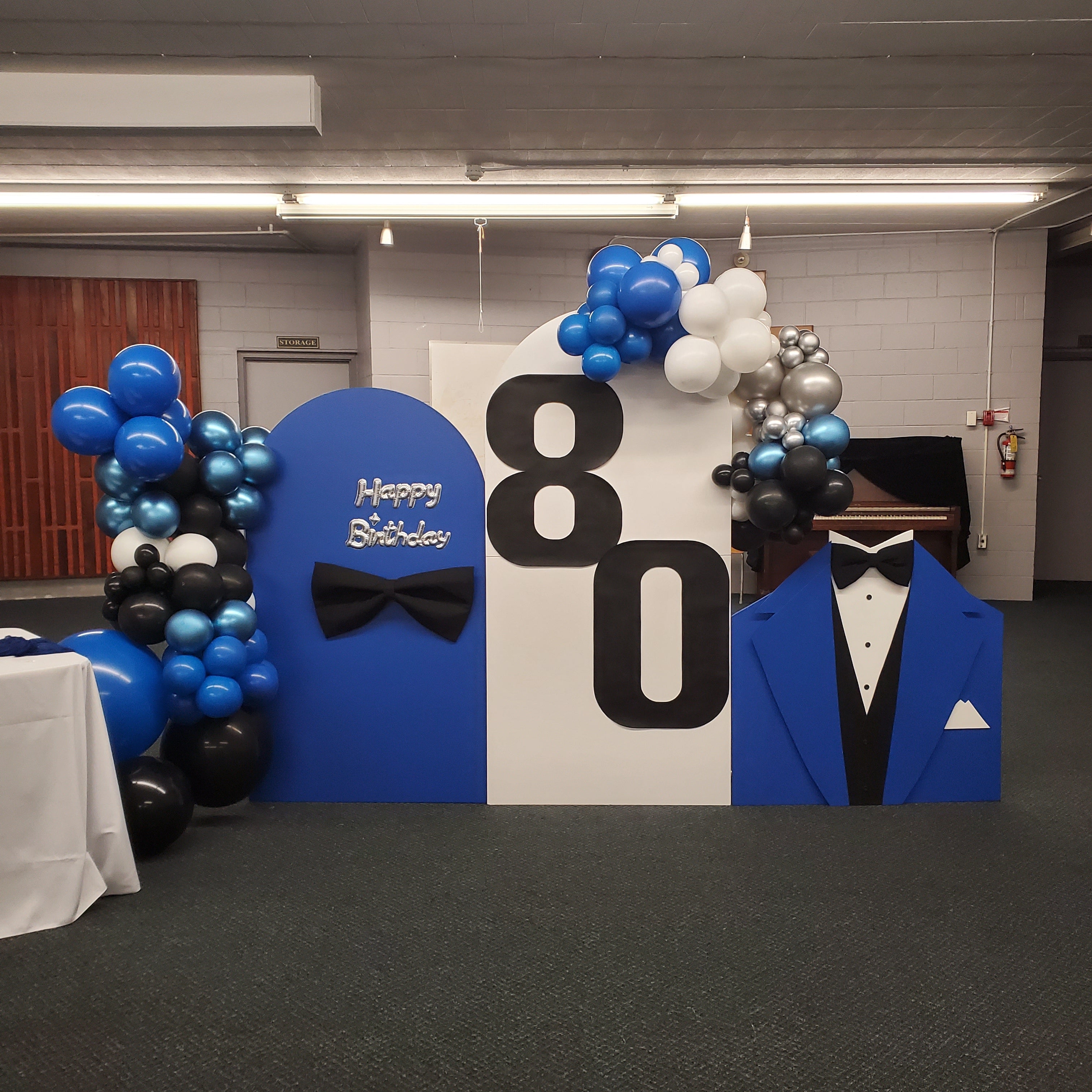 Giant 12*24 inch Black Fabric Bow | Rental