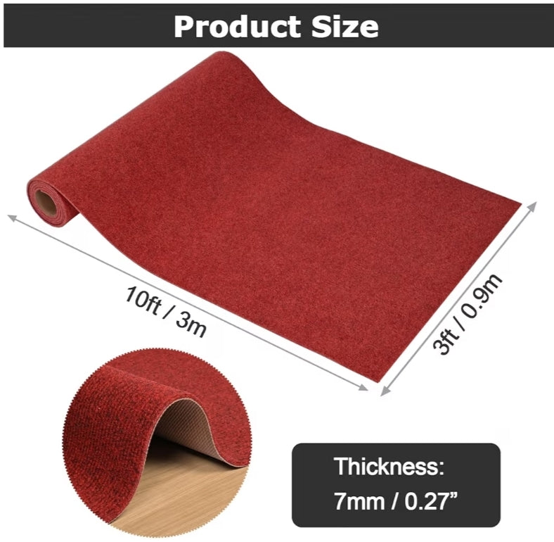 3ft x 10ft Red Carpet Runner