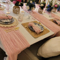 Soft Pink 20*20 Inch Cheesecloth Napkin | Rental
