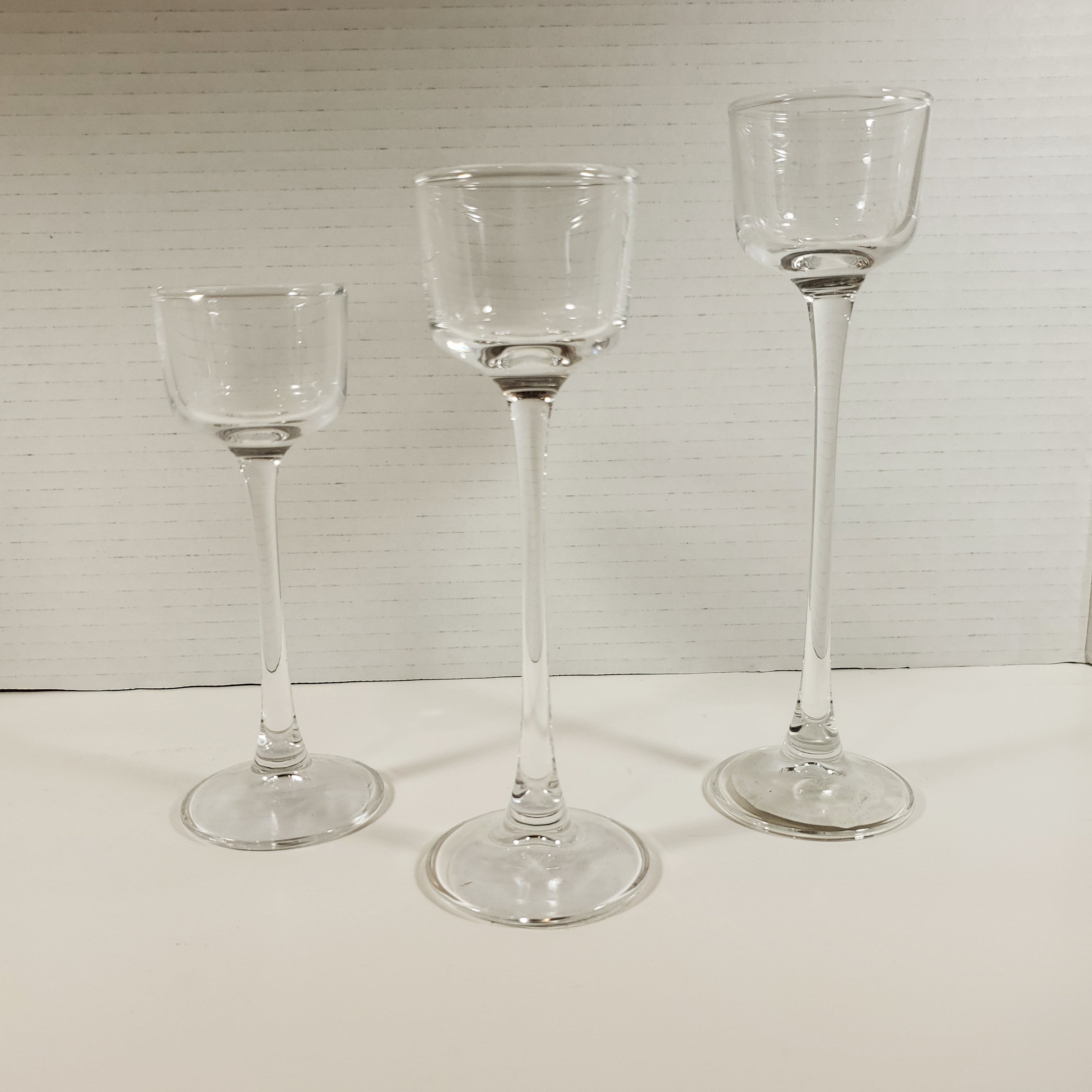 Set of 3 Long Stem Candle Holder