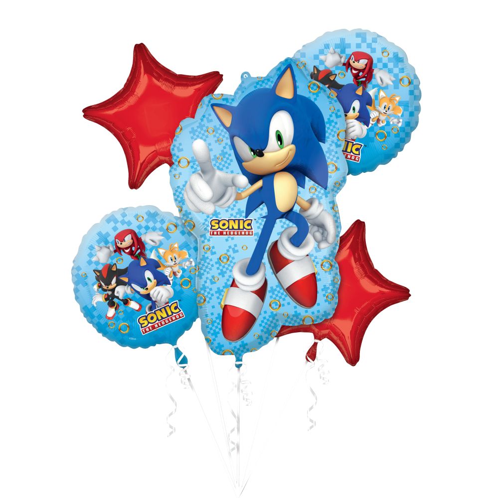 Sonic balloon bouquet